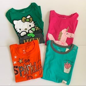 NWT Tees & Used Plus EUC Graphic Tees Lot- Girls 10-12